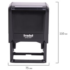Оснастка для штампа, размер оттиска 60&times;40 мм, синий, TRODAT 4927, подушка в комплекте
