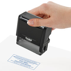 Оснастка для штампа, размер оттиска 70&times;25 мм, синий, TRODAT 4915 P4, подушка в комплекте