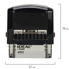 Оснастка для штампа, размер оттиска 38&times;14 мм синий, TRODAT IDEAL 4911 P2, подушка в комплекте