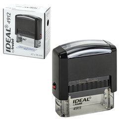 Оснастка для штампа, размер оттиска 47&times;18 мм, синий, TRODAT IDEAL 4912 P2, подушка в комплекте