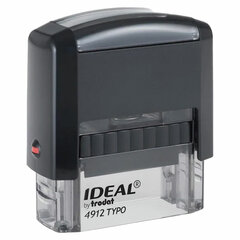 Штамп самонаборный 4-строчный, оттиск 47&times;18 мм, без рамки, TRODAT IDEAL 4912 P2, КАССА В КОМПЛЕКТЕ