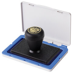 Штемпельная подушка BRAUBERG, 120&times;90 мм (рабочая поверхность 105&times;65 мм), синяя краска, 236866