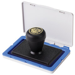 Штемпельная подушка BRAUBERG, 100&times;80 мм (рабочая поверхность 90&times;50 мм), синяя краска, 236867