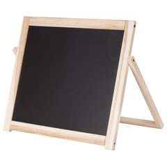 Доска двустороняя для мела и маркеров (35&times;41 см), настольная, подставка, черная/<wbr/>белая, ПИФАГОР, 236888
