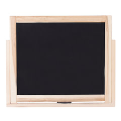 Доска двустороняя для мела и маркеров (35&times;41 см), настольная, подставка, черная/<wbr/>белая, ПИФАГОР, 236888