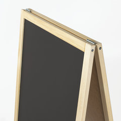 Доска-штендер двусторонняя для мела и магнитно-маркерная (54&times;109 см), черная/<wbr/>белая, STAFF, 236889