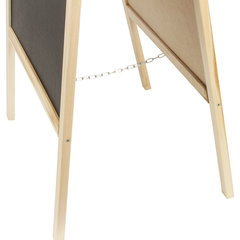 Доска-штендер двусторонняя для мела и магнитно-маркерная (54&times;109 см), черная/<wbr/>белая, STAFF, 236889