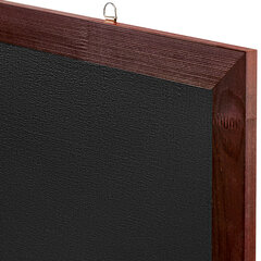 Доска для мела магнитная 60&times;90 см, черная, деревянная окрашенная рамка, Россия, BRAUBERG, 236891