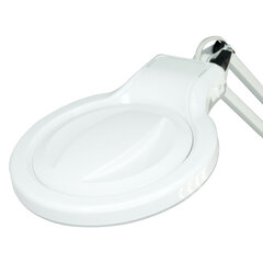 Настольная лампа светильник Леда С20 ПРО на струбцине, СВЕТОДИОДНАЯ, 8 Вт, ЛУПА (4,5/<wbr/>9 раз), белый