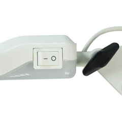 Настольная лампа светильник Леда С20 ПРО на струбцине, СВЕТОДИОДНАЯ, 8 Вт, ЛУПА (4,5/<wbr/>9 раз), белый