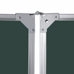 Доска для мела магнитная 3-х элементная 100&times;150/<wbr/>300 см, ДОПОЛНИТЕЛЬНАЯ ЛИНИЯ/<wbr/>КЛЕТКА, зеленая, BRAUBERG, 236972