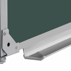 Доска для мела магнитная 3-х элементная 100&times;150/<wbr/>300 см, ДОПОЛНИТЕЛЬНАЯ ЛИНИЯ/<wbr/>КЛЕТКА, зеленая, BRAUBERG, 236972