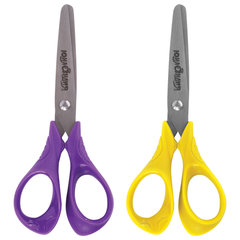 Ножницы ЮНЛАНДИЯ &laquo;КОТИК МЯУ&raquo;, 130 мм, картонная упаковка с подвесом, ассорти, 236978