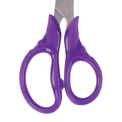 Ножницы BRAUBERG &laquo;FRUITY&raquo;, 130 мм, ассорти, эргономичные ручки, закругленные лезвия, 236980