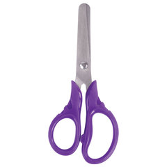 Ножницы BRAUBERG &laquo;FRUITY&raquo;, 130 мм, ассорти, эргономичные ручки, закругленные лезвия, 236980