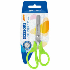Изображение товара Ножницы BRAUBERG FRUITY 130 мм для правши, закругленные лезвия, ассорти