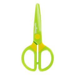 Ножницы ЮНЛАНДИЯ &laquo;МУЛЬТЯШКИ&raquo;, 125 мм, с безопасными пластиковыми лезвиями, зеленые, 236983