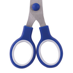 Ножницы ПИФАГОР, 130 мм, резиновые вставки, картонная упаковка с подвесом, ассорти, 236984