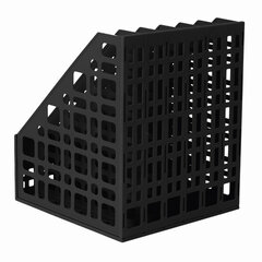 Лоток вертикальный для бумаг BRAUBERG &laquo;MAXI Plus&raquo;, 240 мм, 6 отделений, сетчатый, сборный, черный, 237015