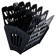 Лоток для бумаг веерный BRAUBERG &laquo;Basic&raquo; 7-ми секционный, 6 отделений, сетчатый, черный, 237019