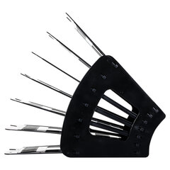 Лоток для бумаг веерный BRAUBERG &laquo;Basic&raquo; 7-ми секционный, 6 отделений, сетчатый, черный, 237019