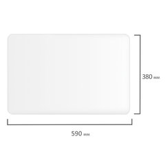 Коврик-подкладка настольный для письма, 38&times;59 см, STAFF, прозрачный, 237088