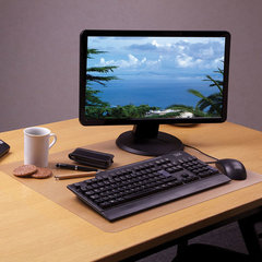 Коврик-подкладка настольный для письма, 48&times;65 см, STAFF, прозрачный, 237089