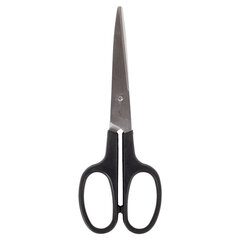 Ножницы BRAUBERG &laquo;Standard&raquo; 160 мм, черные, классической формы, 2-х сторонняя заточка, 237095