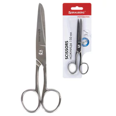 Ножницы цельнометаллические BRAUBERG &laquo;Professional&raquo;, 150 мм, классической формы, 237101