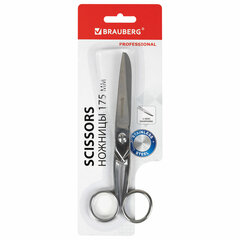 Ножницы цельнометаллические BRAUBERG &laquo;Professional&raquo;, 175 мм, классической формы, 237102