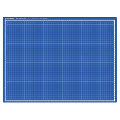 Коврик (мат) для резки BRAUBERG EXTRA 5-слойный, А2 (600&times;450 мм), двусторонний, толщина 3 мм, синий, 237176