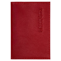 Обложка для паспорта натуральная кожа галант, &laquo;PASSPORT&raquo;, красная, BRAUBERG, 237178