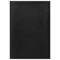 Обложка для паспорта натуральная кожа галант, &laquo;PASSPORT&raquo;, черная, BRAUBERG, 237179