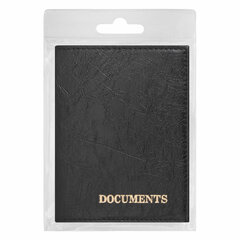 Обложка для автодокументов STAFF &laquo;Profit&raquo;, экокожа, &laquo;DOCUMENTS&raquo;, черная, 237181