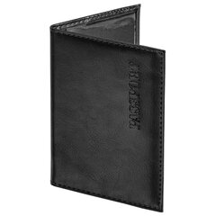 Обложка для паспорта экокожа, мягкая вставка изолон, &laquo;PASSPORT&raquo;, черная, STAFF Profit, 237183