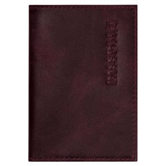 Обложка для паспорта натуральная кожа &laquo;Virginia&raquo;, &laquo;PASSPORT&raquo;, бордовая, BRAUBERG, 237187