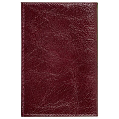 Обложка для паспорта натуральная кожа &laquo;Virginia&raquo;, &laquo;Герб&raquo;, темно-бордовая, BRAUBERG, 237199