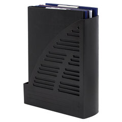 Лоток вертикальный для бумаг BRAUBERG &laquo;Standard&raquo;, 245&times;70&times;295 мм, черный, 237220