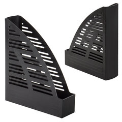 Лоток вертикальный для бумаг BRAUBERG &laquo;Standard&raquo;, 245&times;70&times;295 мм, черный, 237220