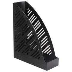 Лоток вертикальный для бумаг BRAUBERG &laquo;Standard+&raquo;, 250&times;90&times;300 мм, черный, 237224