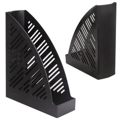 Лоток вертикальный для бумаг BRAUBERG &laquo;Standard+&raquo;, 250&times;90&times;300 мм, черный, 237224