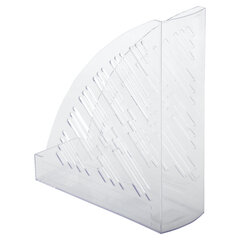 Лоток вертикальный для бумаг BRAUBERG &laquo;Standard+&raquo;, 250&times;90&times;300 мм, прозрачный, 237227