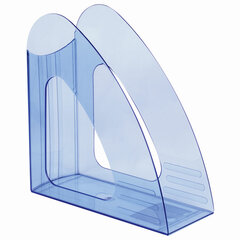 Лоток вертикальный для бумаг BRAUBERG &laquo;Delta&raquo;, 240&times;90&times;240 мм, тонированный синий, 237245