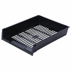 Лотки горизонтальные для бумаг, КОМПЛЕКТ 3 шт., 340&times;270&times;70 мм, черный, BRAUBERG &laquo;Office&raquo;, 237255