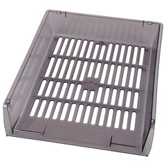 Лотки горизонтальные для бумаг, КОМПЛЕКТ 3 шт., 340&times;270&times;70 мм, тонированный серый, BRAUBERG &laquo;Office&raquo;, 237257