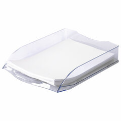 Лоток горизонтальный для бумаг BRAUBERG &laquo;Delta&raquo;, A4 (340&times;270&times;60 мм), прозрачный, 237262