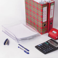 Лоток горизонтальный для бумаг BRAUBERG &laquo;Delta&raquo;, A4 (340&times;270&times;60 мм), прозрачный, 237262