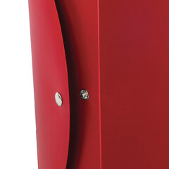 Короб архивный (330&times;245 мм), 70 мм, пластик, разборный, до 750 листов, красный, 0,7 мм, STAFF, 237276