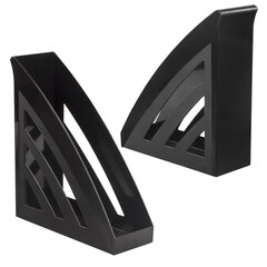 Лоток вертикальный для бумаг BRAUBERG &laquo;Office style&raquo;, 245&times;90&times;285 мм, черный, 237278