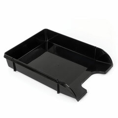 Лоток горизонтальный для бумаг BRAUBERG &laquo;Classic&raquo;, 330&times;255&times;62 мм, черный, 237285